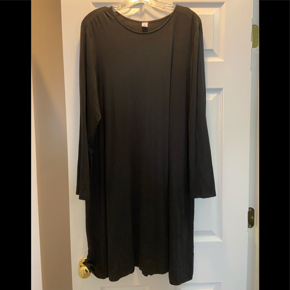 Old Navy Jersey Swing Knit Black Dress XXL